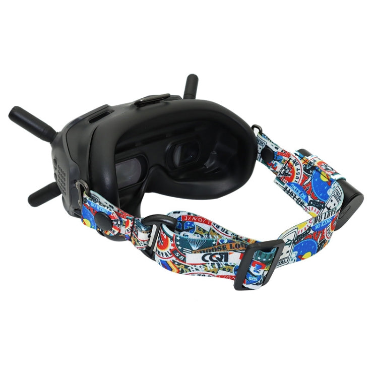Flight Video Glasses Graffiti Color Headband Fixed Strap For DJI FPV Goggles V2 Strap