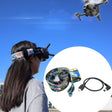 Flight Video Glasses Graffiti Color Headband Fixed Strap For DJI FPV Goggles V2 Strap + Power Line - Other Accessories by PMC TechLife | Online Shopping South Africa | PMC TechLife | Buy Now Pay Later Mobicred