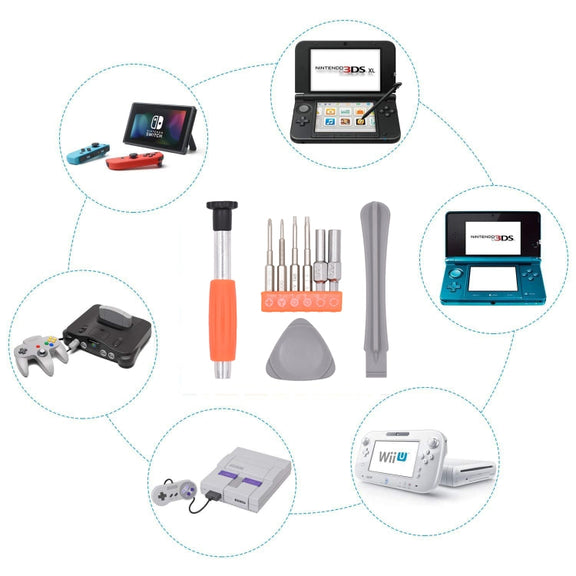taessv Game Console Disassembly Screwdriver Set For Nintendo Switch, Specification: Orange ���9 PCS)