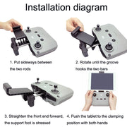 RC Tablet Extension Bracket For DJI Mavic 3 / Air 2 / Air 2S / Mini 2, Style: Large+Type-c Line