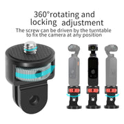 1/4 Inch Screw Converter Tripod Adapter for Sport Camera(Black and Red)