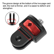 1/4 Inch Screw Converter Tripod Adapter for Sport Camera(Red Titanium)