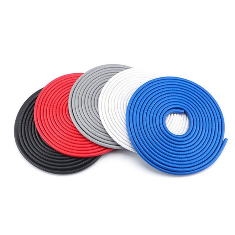 5m U-shaped Non-stick Car Rubber Seal Bumper(Blue)