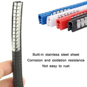5m U-shaped Non-stick Car Rubber Seal Bumper(Blue)