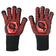 1 Pair High Temperature Resistant Silicone BBQ Gloves  Anti-Scalding Gloves(Fish Bone Red) - Safety Gloves by PMC TechLife | Online Shopping South Africa | PMC TechLife