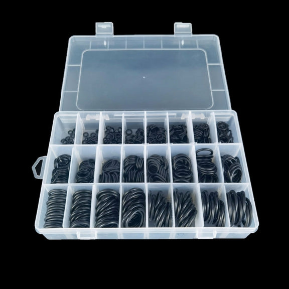 740 PCS / Box  Rubber O-Ring Car Air Conditioning High Temperature Corrosion Resistant Sealing Ring