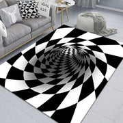 3D Geometric Stereo Trap Vision Living Room Bedroom Carpet, Size: 40x60cm(Rectangular Vision G)