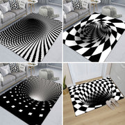 3D Geometric Stereo Trap Vision Living Room Bedroom Carpet, Size: 40x60cm(Rectangular Vision G)