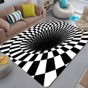 3D Geometric Stereo Trap Vision Living Room Bedroom Carpet, Size: 40x60cm(Rectangular Vision G)