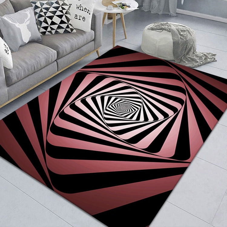 3D Stereo Rectangular Visual Geometric Living Room Carpet, Size: 140x200cm(11)