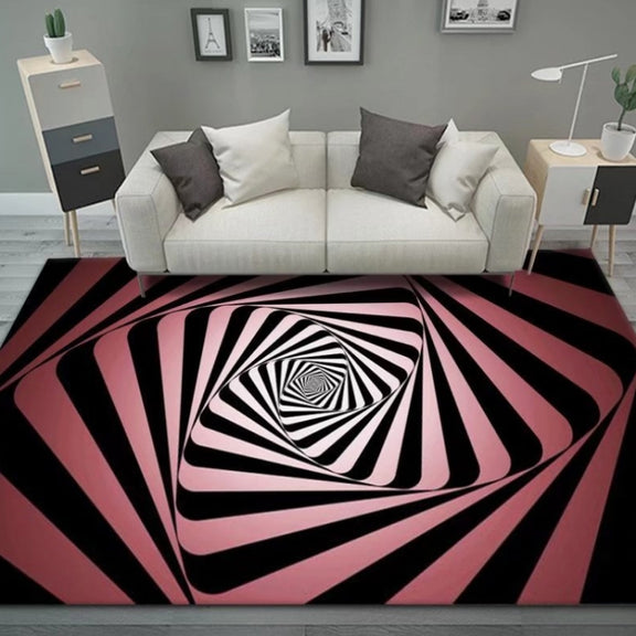 3D Stereo Rectangular Visual Geometric Living Room Carpet, Size: 140x200cm(11)