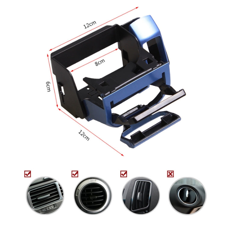 2 PCS SD-1012 Car Multifunctional Drink Holder Garbage Box(Black)