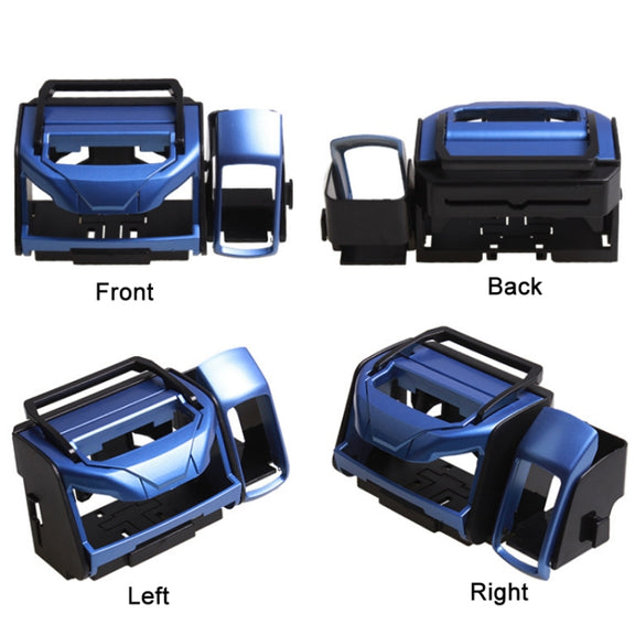 2 PCS SD-1012 Car Multifunctional Drink Holder Garbage Box(Black)
