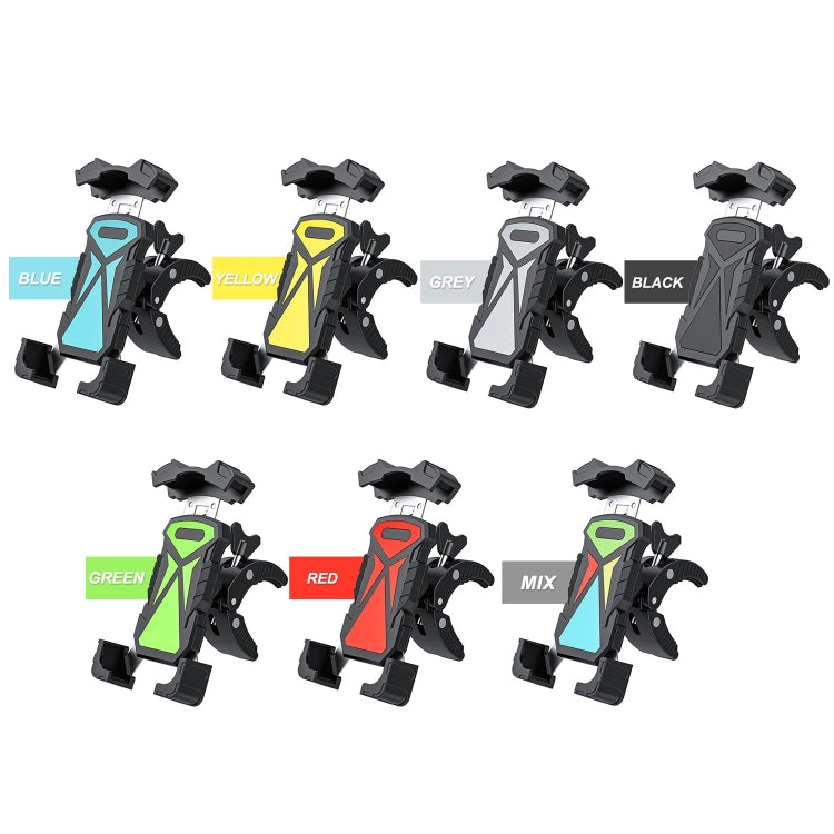 L101+M011 Outdoor Cycling Mechanical Locking Phone Holder(Yellow)