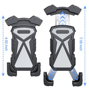 L101+M011 Outdoor Cycling Mechanical Locking Phone Holder(Black)