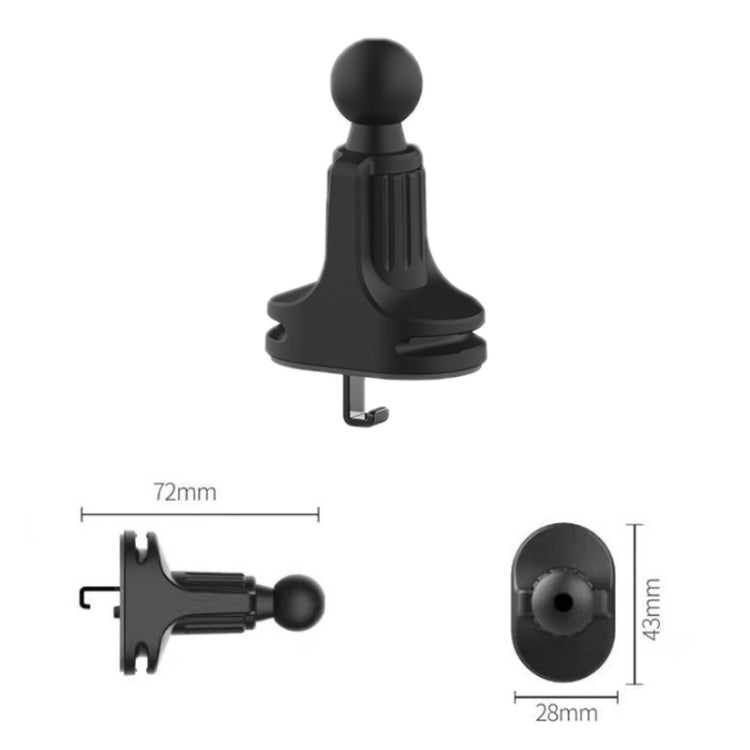 6 PCS Car Air Outlet Mobile Phone Bracket Base Can Clip Data Cable, Size: 17mm Ball Head