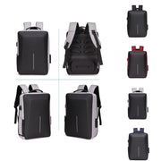 Men Business Shoulder USB External Interface Computer Bag, Color: 8001 Blue