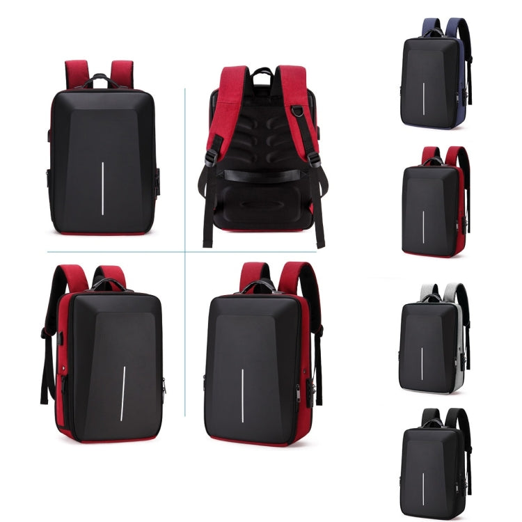 Hard Shell Backpack Alloy Frame Anti-Theft Computer Bag For Men, Color: 8003 Black