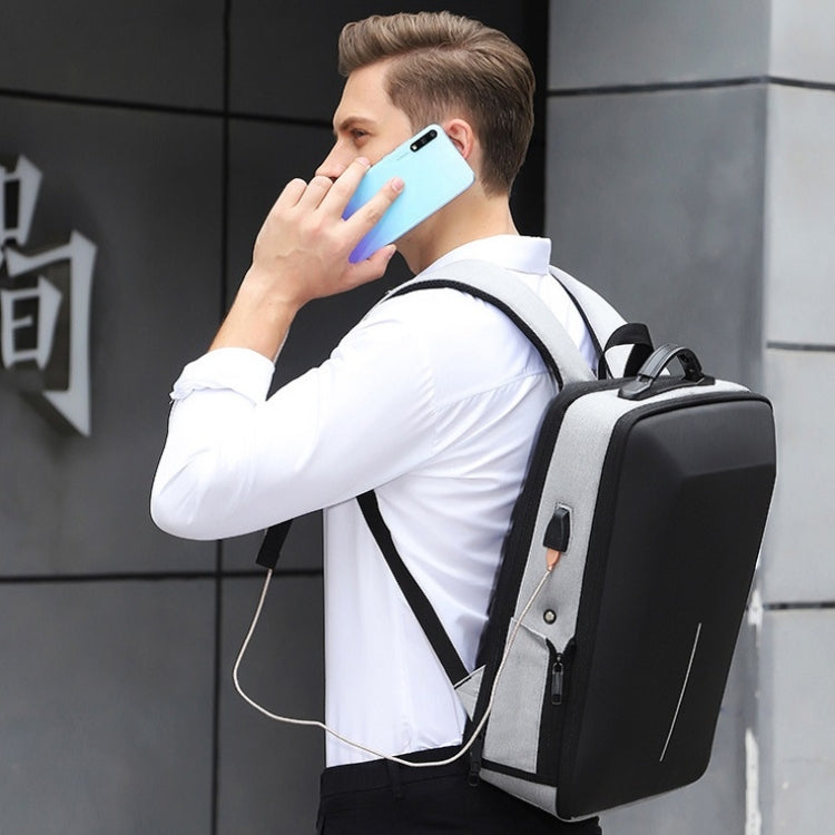 Hard Shell Backpack Alloy Frame Anti-Theft Computer Bag For Men, Color: 8003 Black