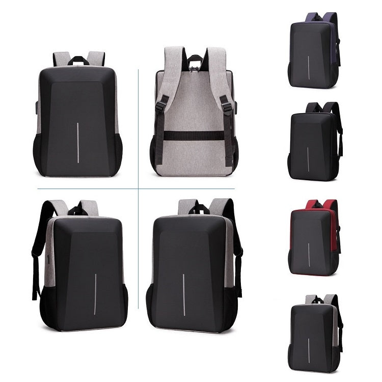 Men Business Shoulder USB External Interface Computer Bag, Color: 8001-J Blue