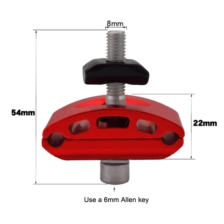 FMFXTR Bicycle Saddle Clamp Code Screw Connector(Double Rail Black)