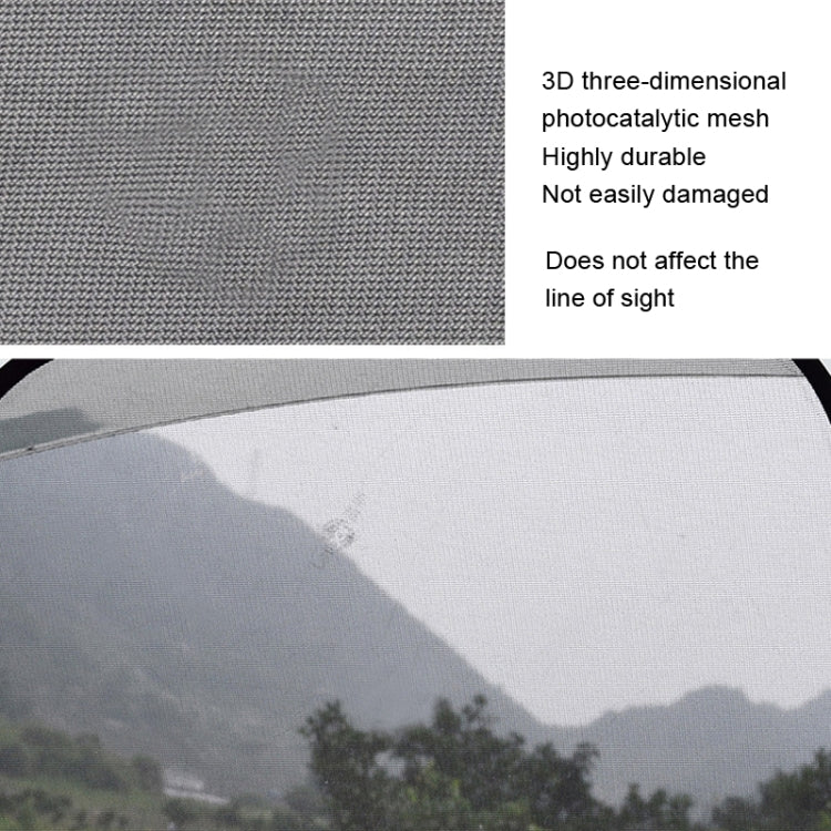Non-Porous Suction Cup Car Mesh Sunshade(Black Rear Block+Black Side Block x 4)