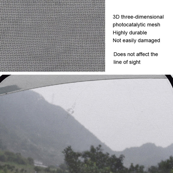 Non-Porous Suction Cup Car Mesh Sunshade(Black Rear Block+Black Side Block x 4)