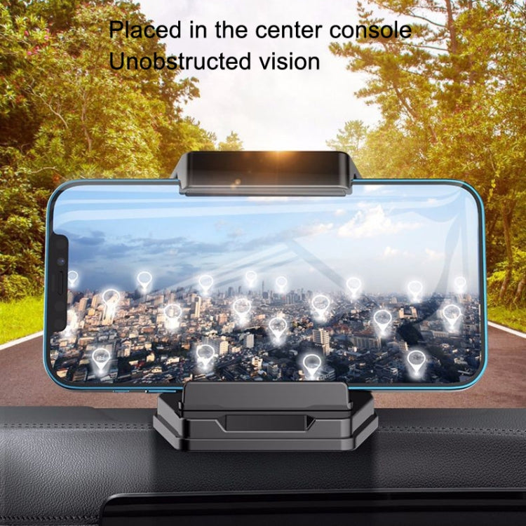 Mobile Phone Tablet Car Holder Suction Cup Instrument Fixed Bracket, Color: Black Carbon Fiber