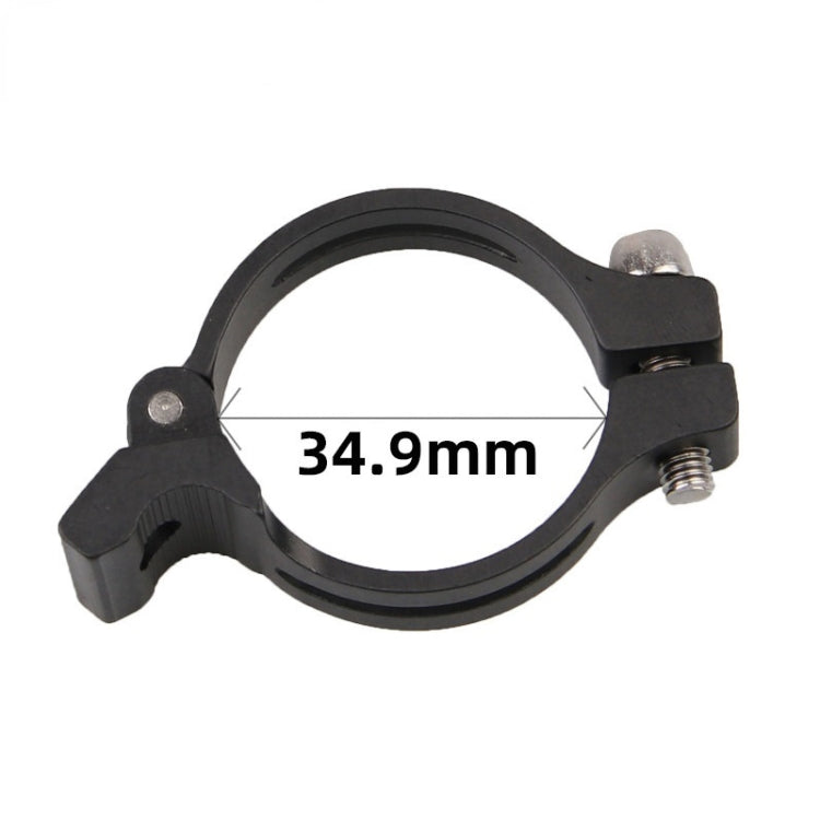 FMFXTR Bike Front Derailleur Clamp Straight Lock Turn to Clamp Converting Seat(Black 34.9mm)