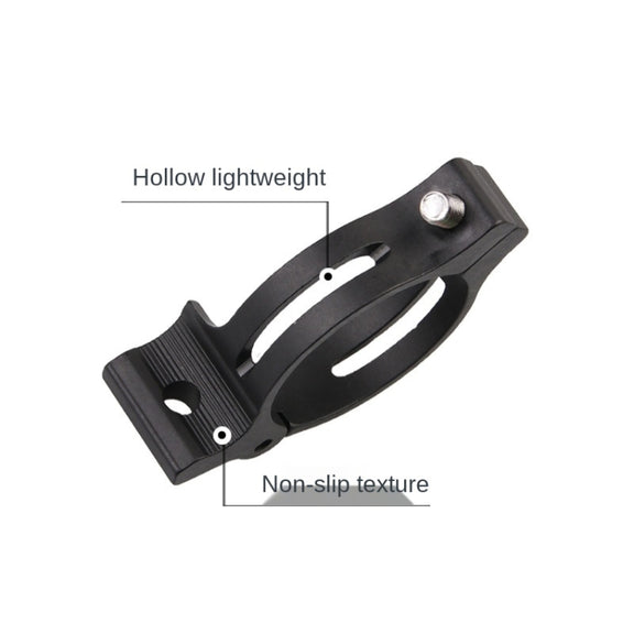 FMFXTR Bike Front Derailleur Clamp Straight Lock Turn to Clamp Converting Seat(Black 31.8mm)