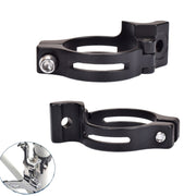 FMFXTR Bike Front Derailleur Clamp Straight Lock Turn to Clamp Converting Seat(Black 31.8mm)