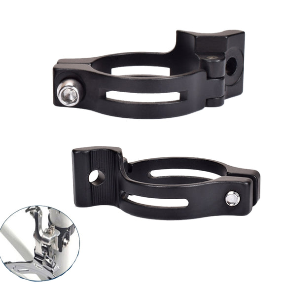 FMFXTR Bike Front Derailleur Clamp Straight Lock Turn to Clamp Converting Seat(Black 31.8mm)