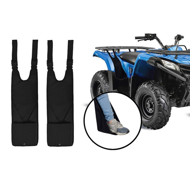 1 Set  ATV Rider Comfort Foot Mount Pedal Motorcycle Snow Bike Foot Support Mount(Black)