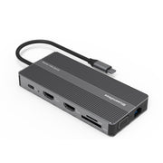 Blueendless Type-C+USB 3.0/2.0+VGA+3.5mm Audio Interface HUB(12 in 1)