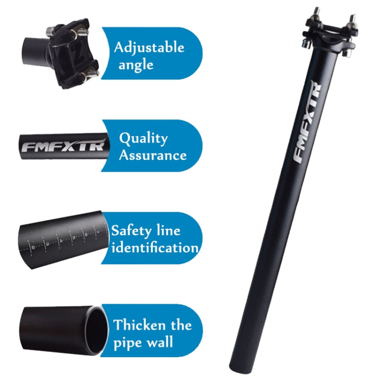 FMFXTR Bicycle Extended Saddle Seat Tube Double Nail Straight Tube, Specification: 30.9mm(Red)