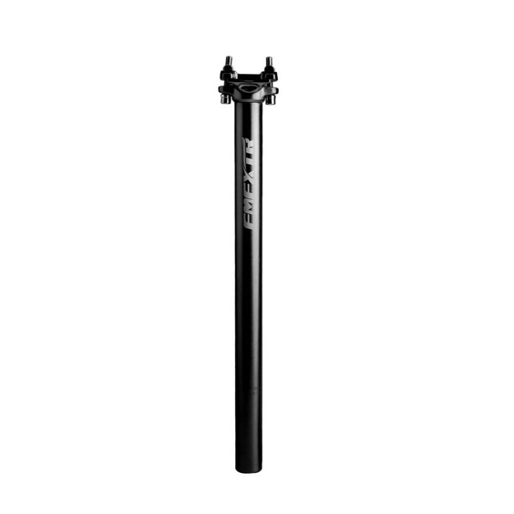 FMFXTR Bicycle Extended Saddle Seat Tube Double Nail Straight Tube, Specification: 31.6mm(Black)