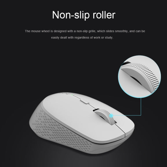 Rapoo M300G 1600DPI 3 Keys Laptop Office Silent Wireless Bluetooth Mouse(Deep Gray)