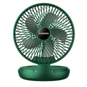 Folding Office Desktop Household Portable Small Fan, Size: 8 inch(Green USB Direct Plug)
