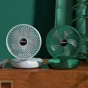 Folding Office Desktop Household Portable Small Fan, Size: 8 inch(Green USB Direct Plug)