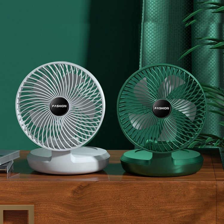 Folding Office Desktop Household Portable Small Fan, Size: 8 inch(Green USB Direct Plug)