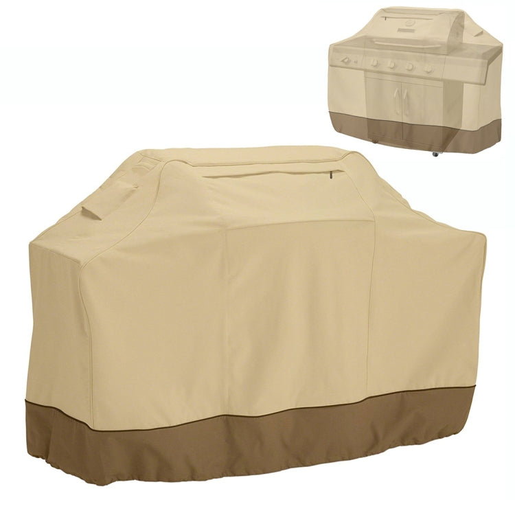 Oxford Cloth Water-resistant Dustproof Barbecue Cover With Sundry Bag, Size: 145x61x117cm(Beige)