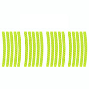 20pcs /Set Car Wheel Reflective Stickers 3D Personal Decoration Tire Warning Stickers(Fluorescence)