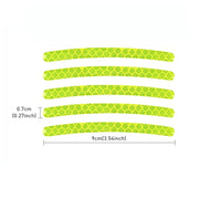 20pcs /Set Car Wheel Reflective Stickers 3D Personal Decoration Tire Warning Stickers(Fluorescence)