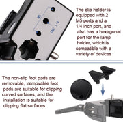 CL-22 Multi-function SLR Camera Fixed Clip Gimbal Vigorously Clip Photography Pliers(Black)