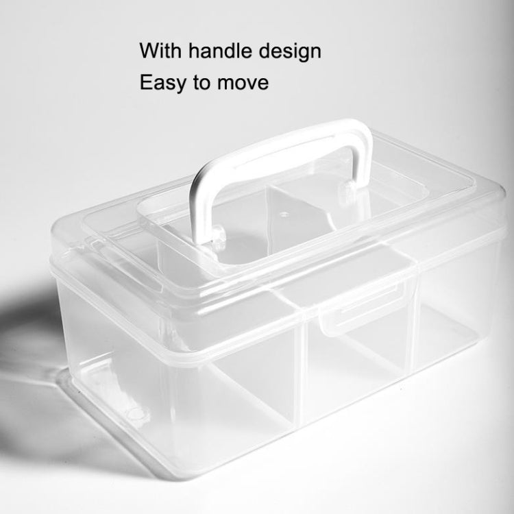 Portable Medicine Box Home Medicine Plastic Storage Box, Style: High Small