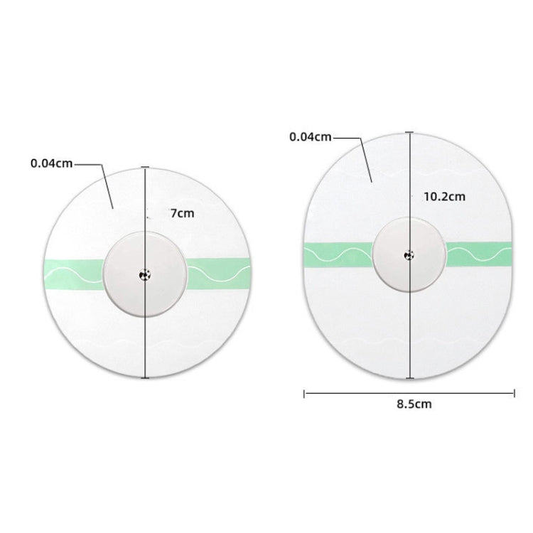 10 PCS Fixed Small Sensor TPU Transparent Adhesive Patch(Oval)
