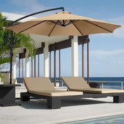 Polyester Parasol Replacement Cloth Round Garden Umbrella Cover, Size: Diameter 2m  6 Ribs(Black)