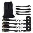 Motorcycle Car Fixed Cargo Ratchet Straps Trailer Tensioner(4 Straps+1 Storage Bag) - free shipping - PMC TechLife - Order now!