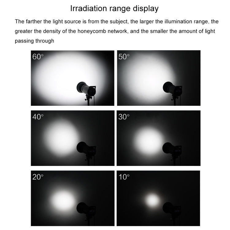 GODOX SN1002 Honeycomb Mesh Reflector Light Effect Accessory For 17cm Standard Cover, Density: 10��
