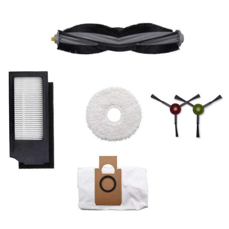 Main Brush + Filter + Mop + Dust Bag + Side Brush Set  for Ecovacs X1